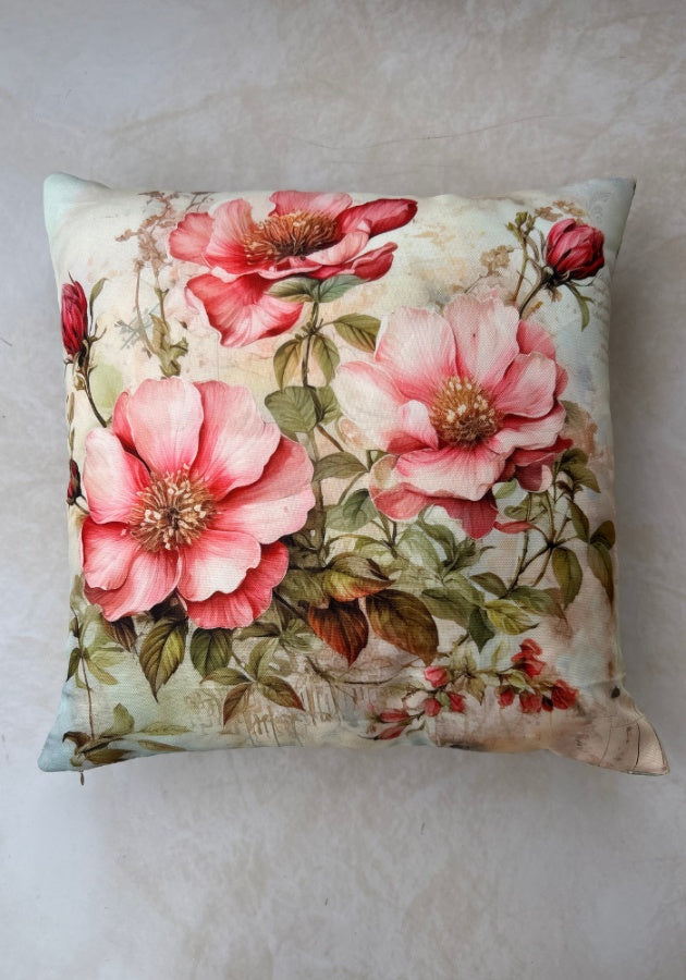 Reversible Cushion Covers - Pink Petals