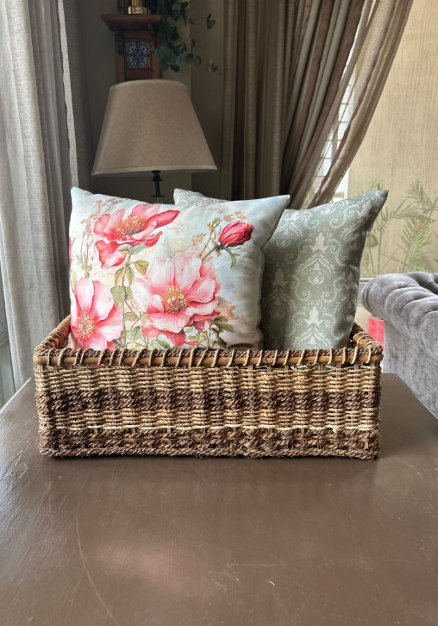 Reversible Cushion Covers - Pink Petals
