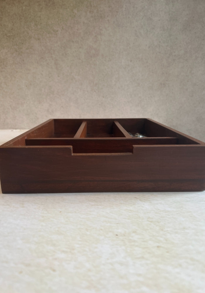 Engraved Cutlery Box - Rustic Lace