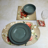 Dining Table Placemats - Crimson