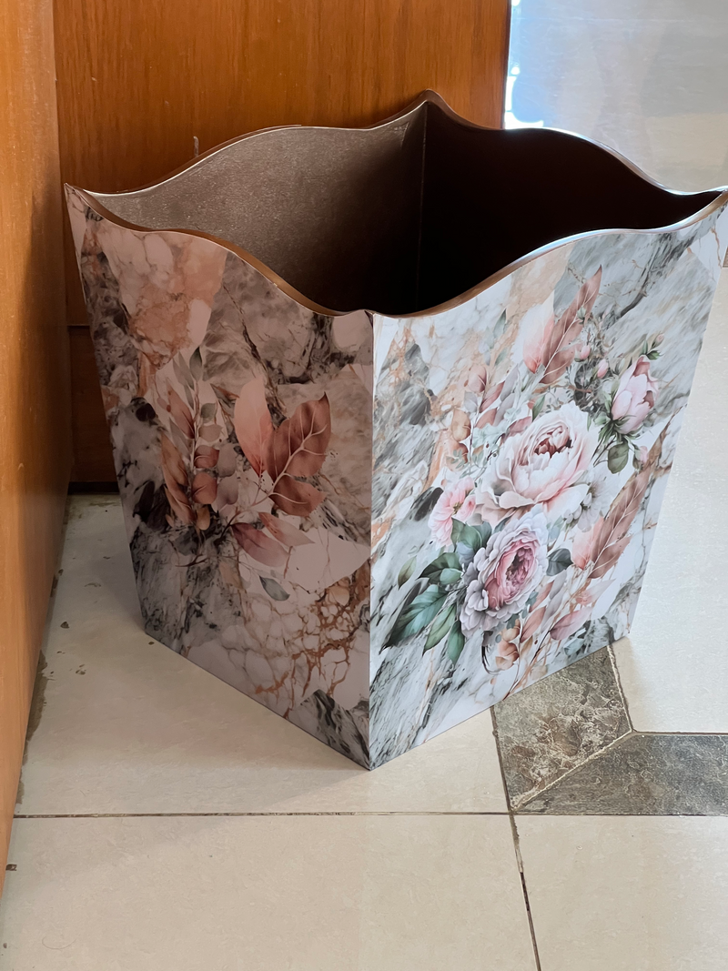 Basket - Curve-It Marble Floral