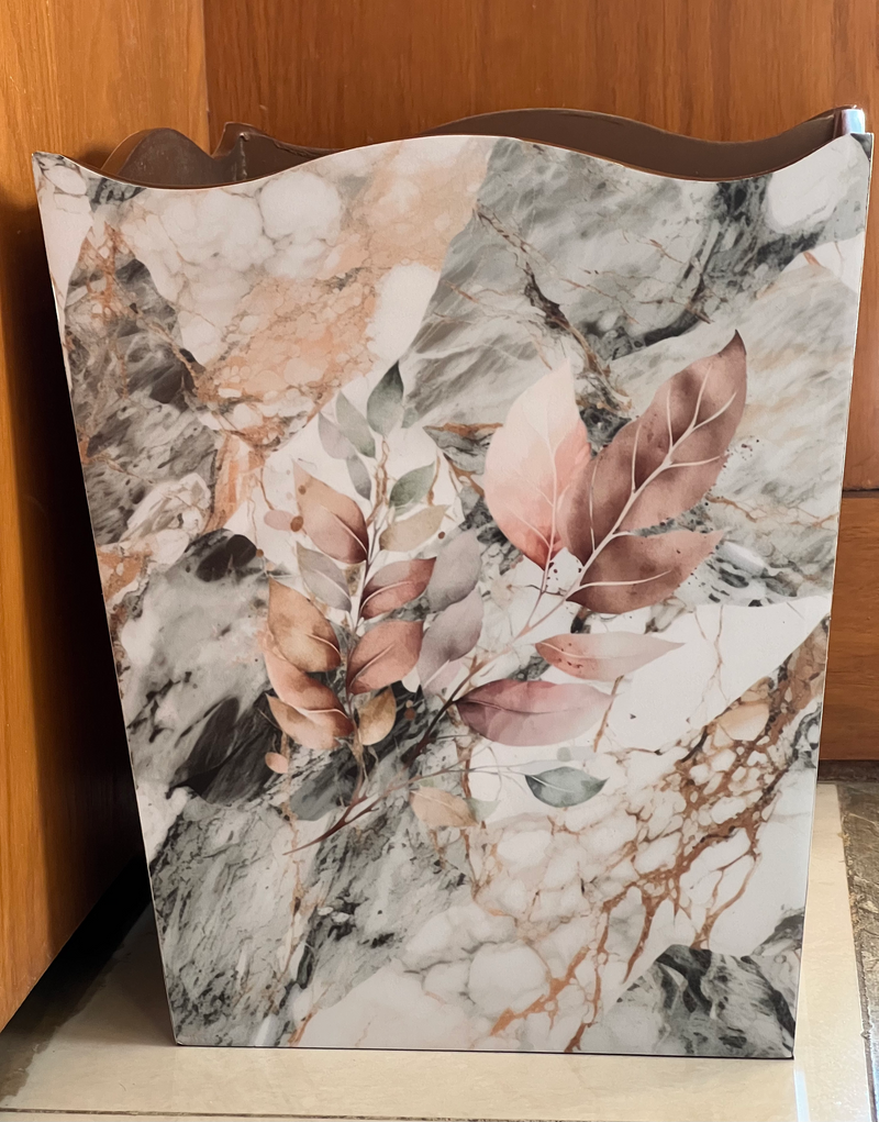 Basket - Curve-It Marble Floral