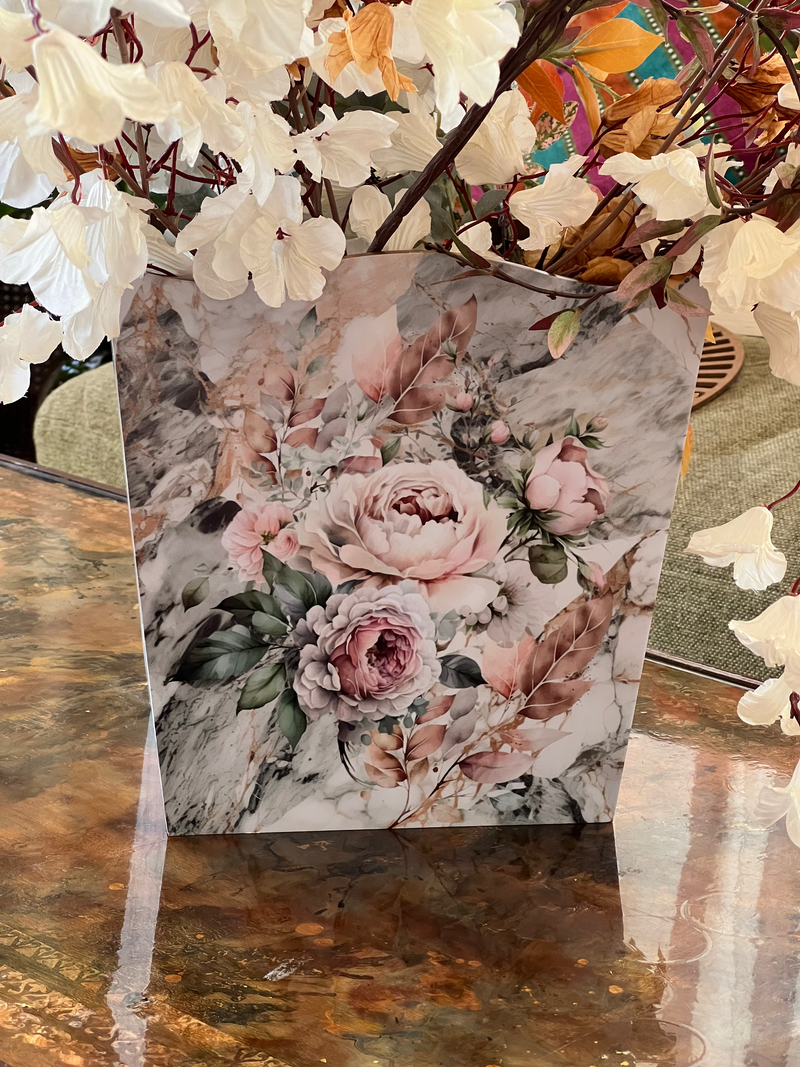 Basket - Curve-It Marble Floral