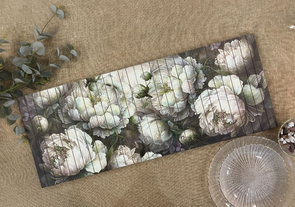 Wooden Collapsible Runner - Dancing Peonies
