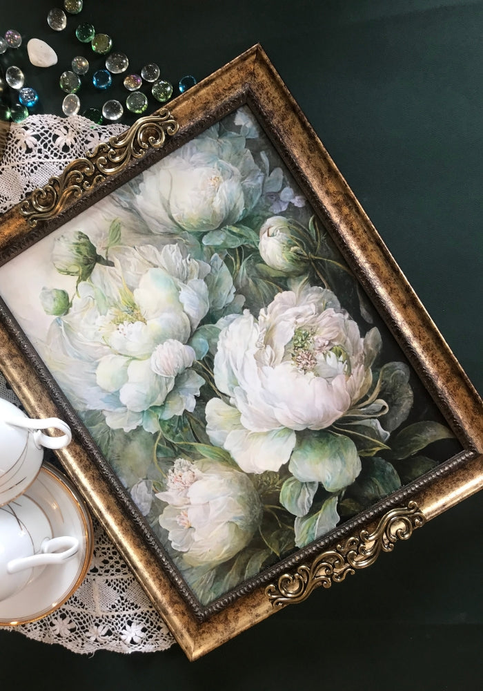 Frame Tray - Dancing Peonies