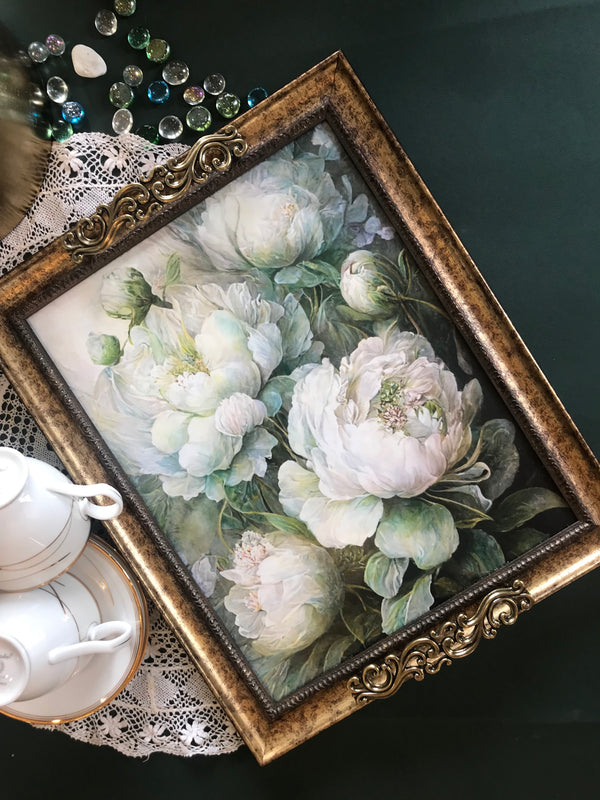 Frame Tray - Dancing Peonies