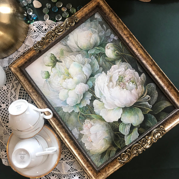 Frame Tray - Dancing Peonies