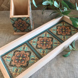 Signature Long Tray - Diamond Mandala