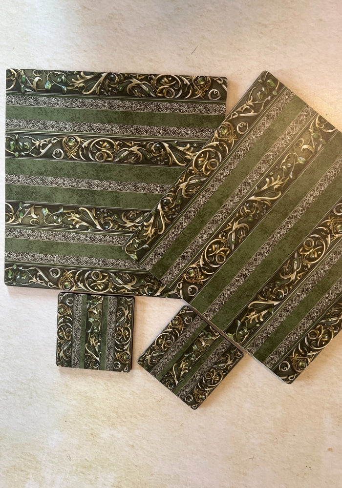Dining Table Trivets - Emerald Grace