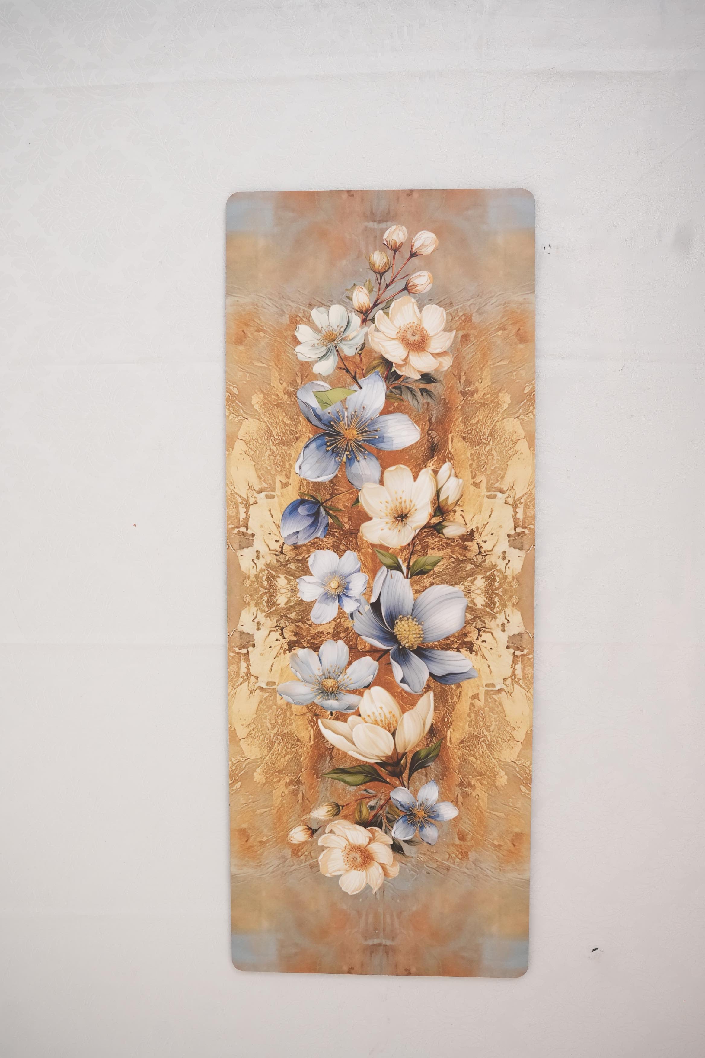 Wooden Flat Runner - Floral Harmony