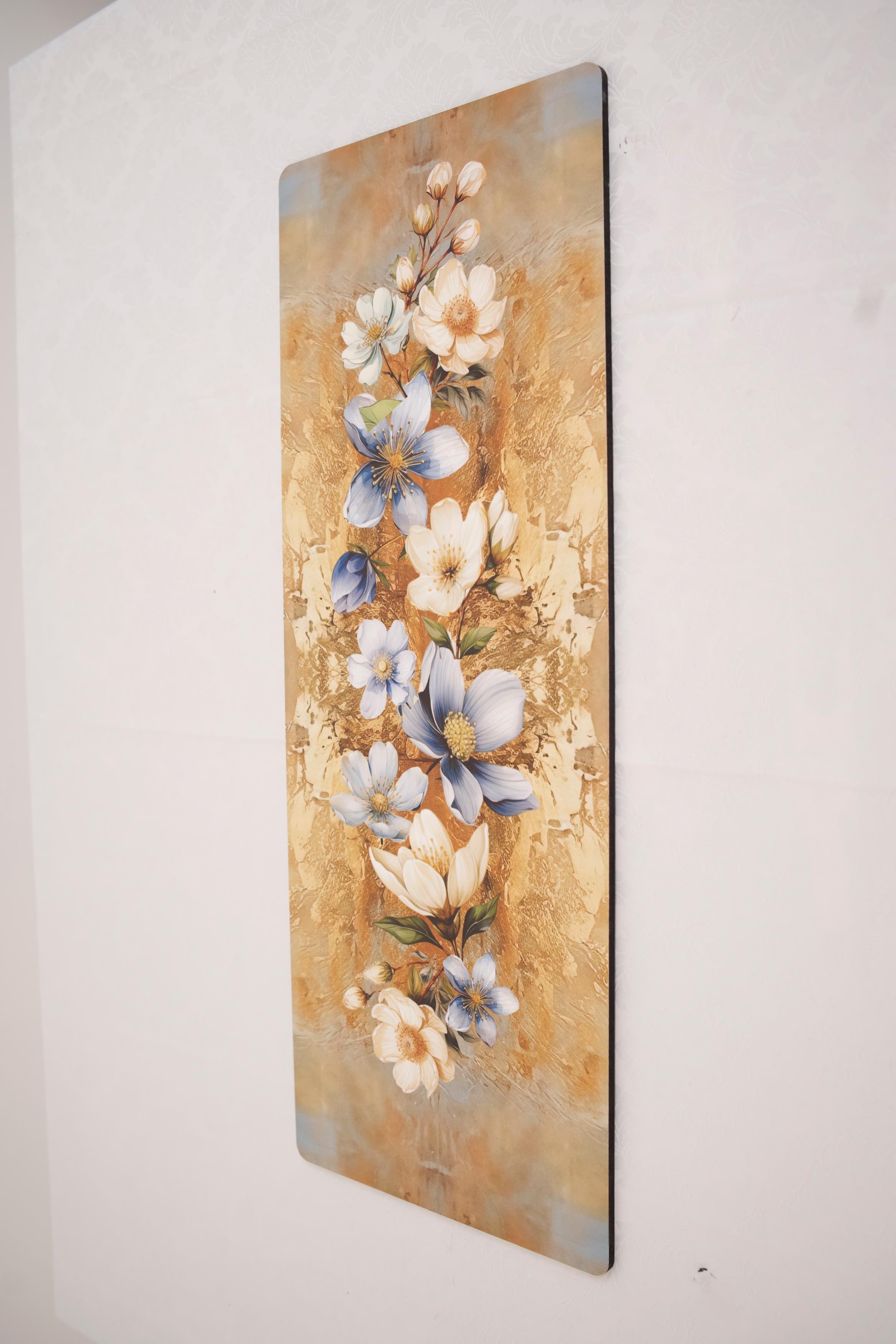 Wooden Flat Runner - Floral Harmony