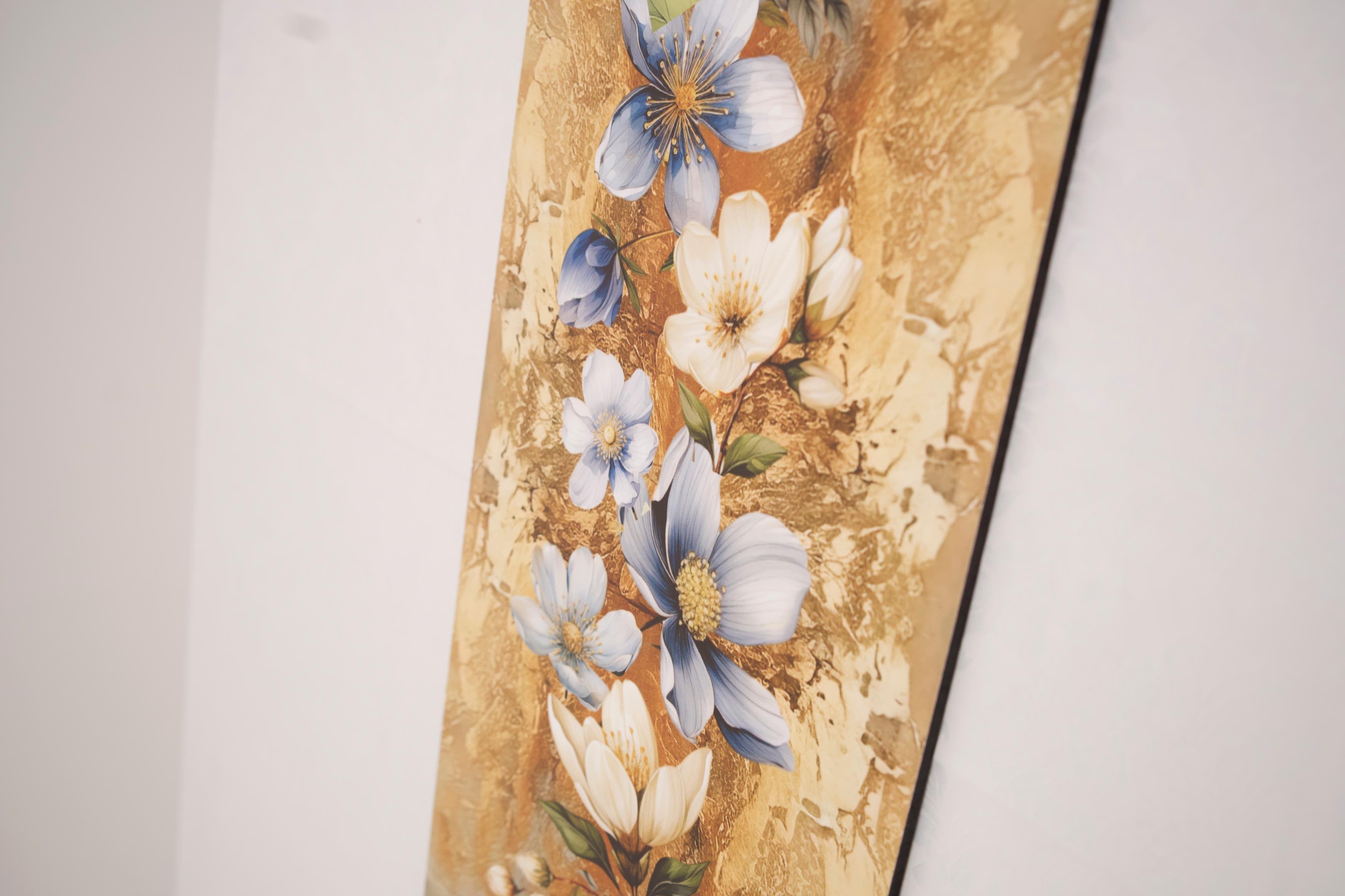 Wooden Flat Runner - Floral Harmony