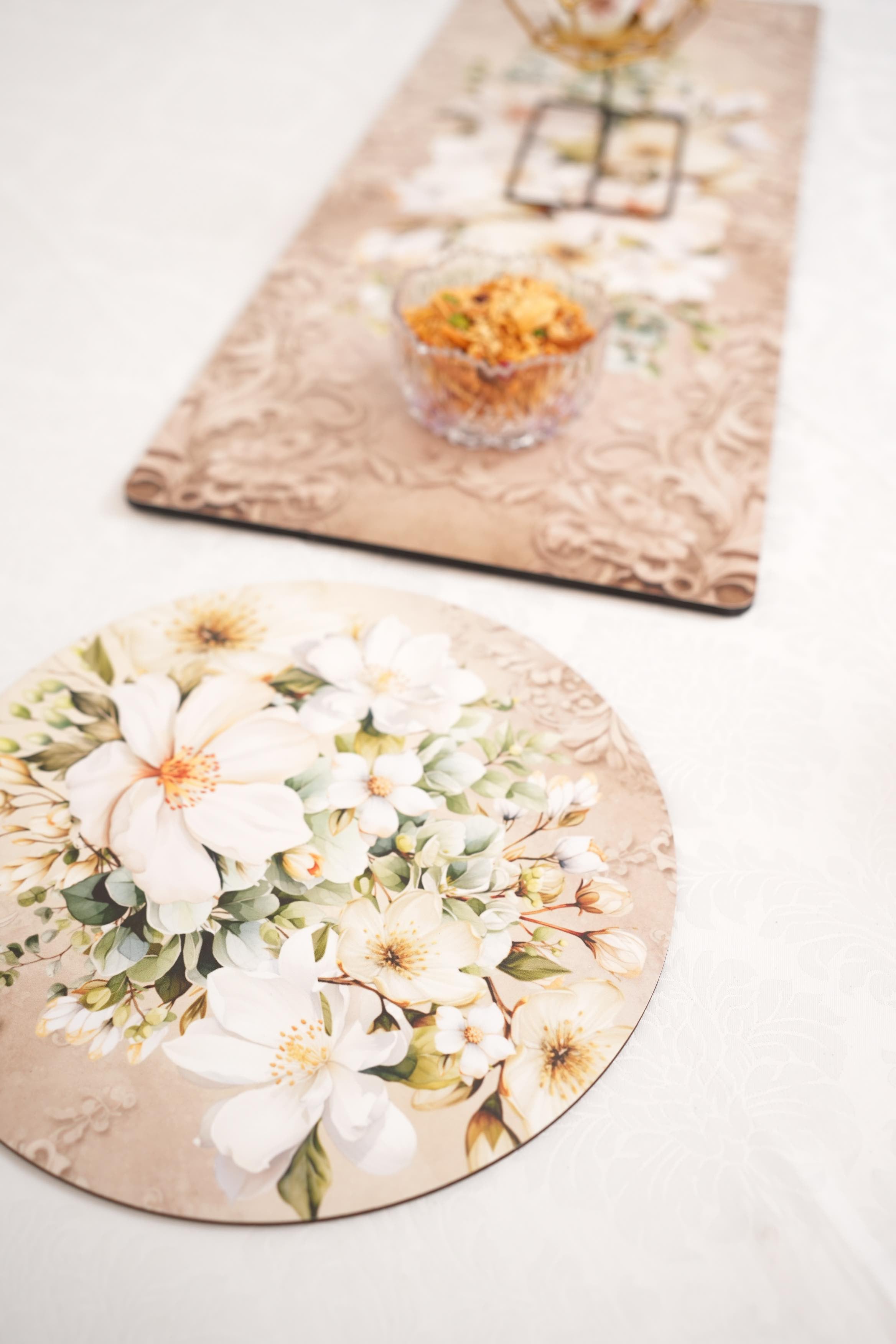 Wooden Flat Runner - Soft Blossom