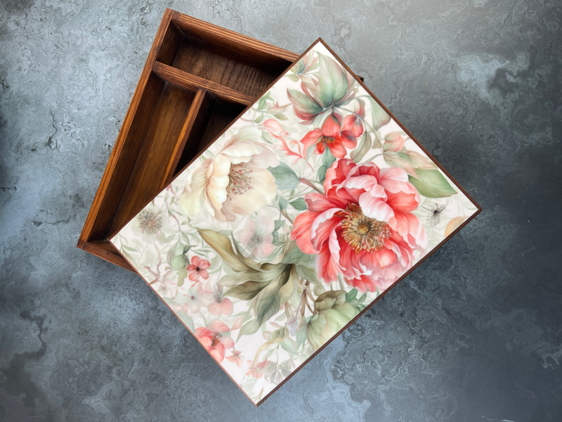 Cutlery Box - Floral Dance