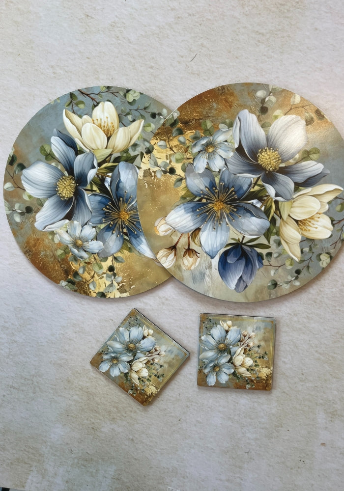 Dining Table Trivets - Floral Harmony