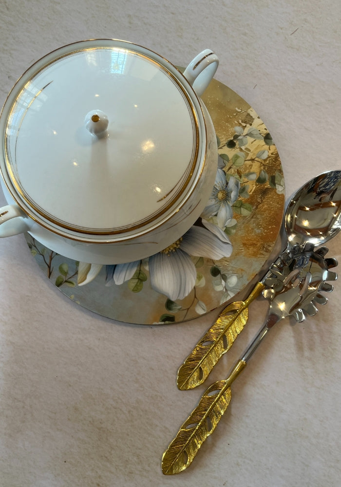 Dining Table Trivets - Floral Harmony