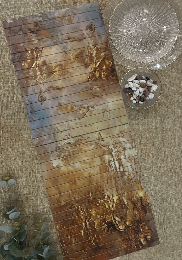 Wooden Collapsible Runner - Golden Hues