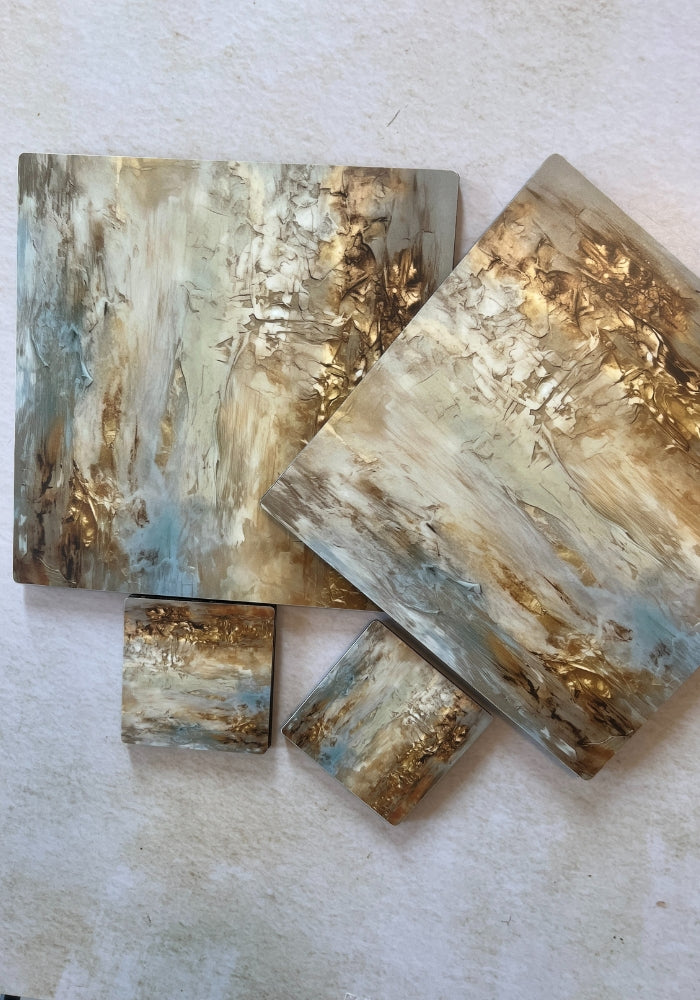 Dining Table Trivets - Golden Hues