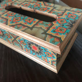 Tissue Box - The Luxury Series - Green Mandala