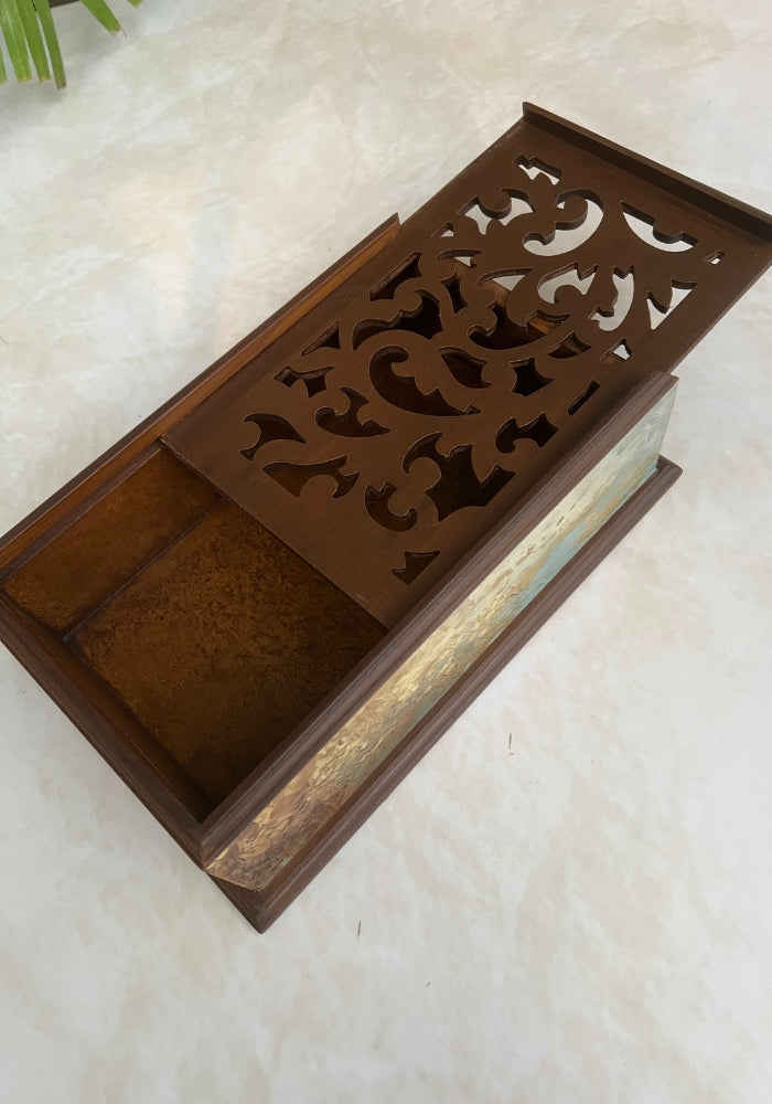 Symphony Carved Box - Golden Hues