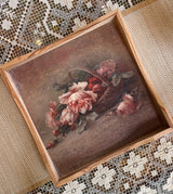 Square Tray - Luxury Series - Roses in a Basket