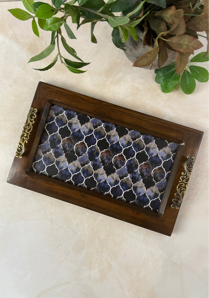 Frame Tray - Indigo Hues