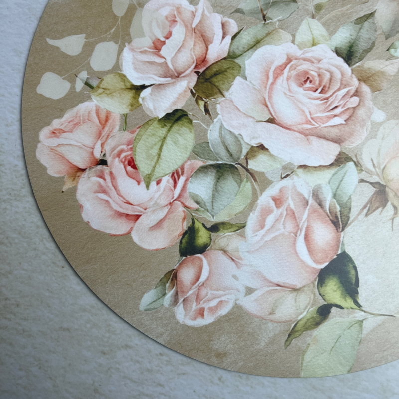 Dining Table Placemats - Pretty Roses