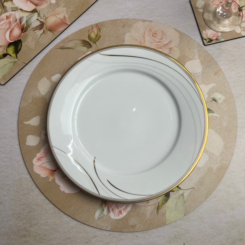 Dining Table Placemats - Pretty Roses