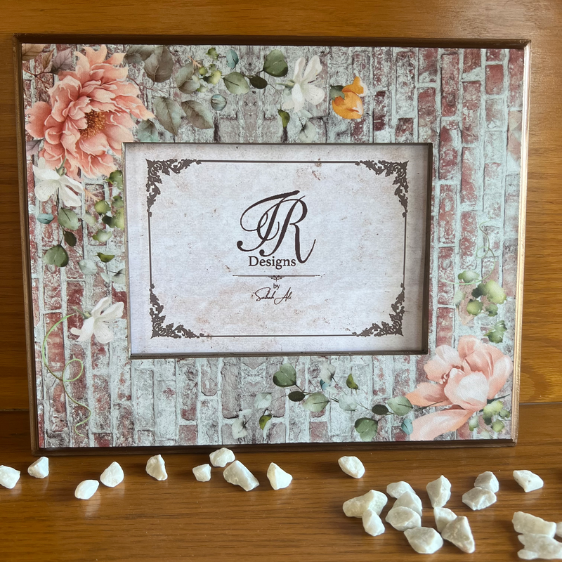 Photo Frame  - Brick Wall Florals