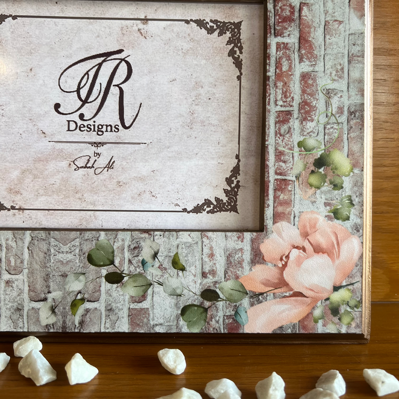 Photo Frame  - Brick Wall Florals