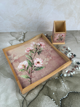 Square Tray - Luxury Series - Pink Blossom