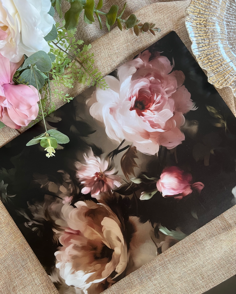 Dining Table Placemats - Watercolor Florals