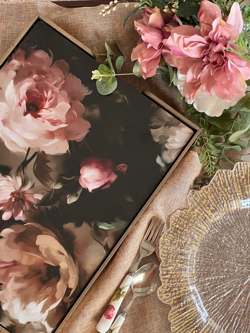 Dining Table Placemats - Watercolor Florals