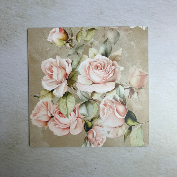 Dining Table Trivets - Pretty Roses (Square)