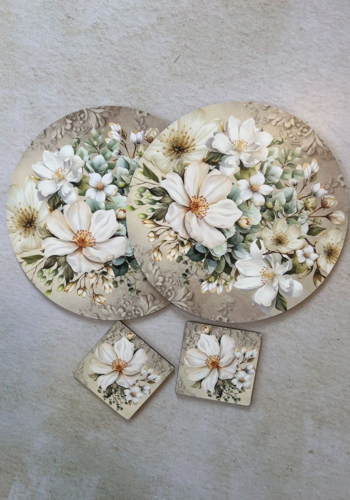 Dining Table Trivets - Soft Blossom