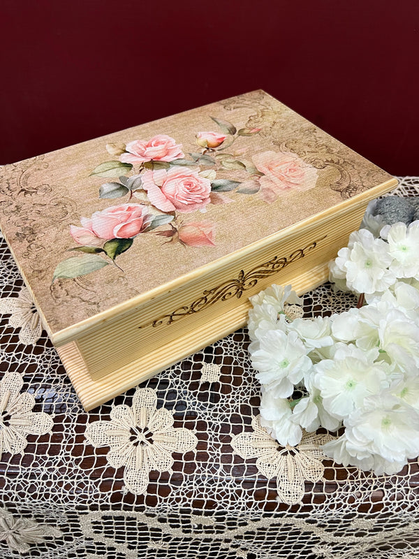 Keepsake Box - Pink Roses