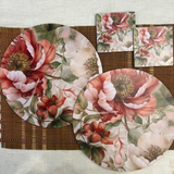 Dining Table Trivets - (Round or Square) - Floral Dance