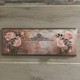 Wall Plaque - Pink Roses