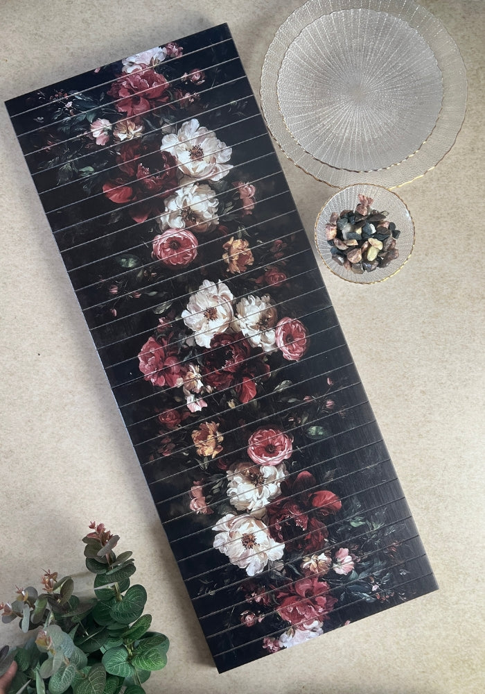 Wooden Collapsible Runner - Wild Florals