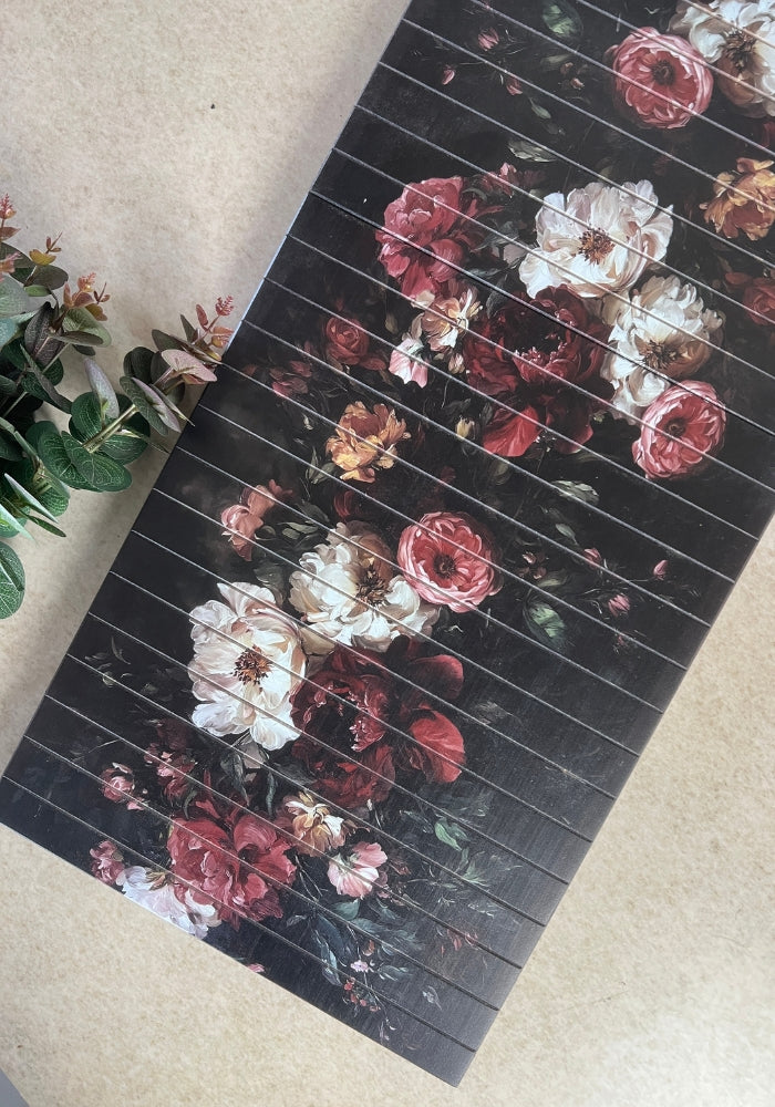 Wooden Collapsible Runner - Wild Florals