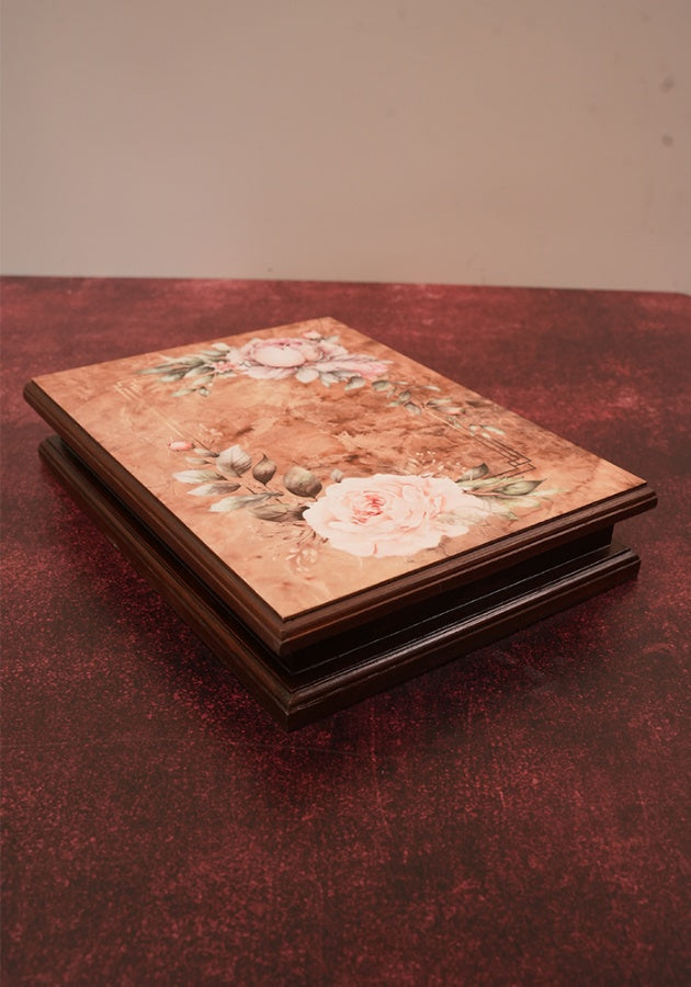 Cutlery Box - Floral Antique