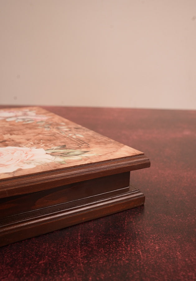 Cutlery Box - Floral Antique