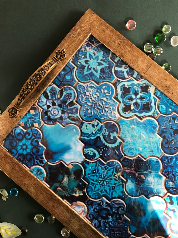 Frame Tray - Shades of Blue