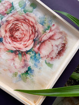 Rustic Roses Tray